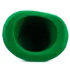 Basker Green Top Hats Leprechaun Hat Tall kände St Patricks Day för Rave Halloween kostymtillbehör Party Supplies