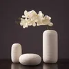 Petit Vase scandinave en céramique, 2 pièces, décoration de salon, Arrangement de fleurs sèches, meuble TV, décoration moderne Simple pour la maison