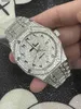 Ap Watch Diamond Moissanit Iced Out kann den Test bestehen 904L Stahluhren wasserdicht und schweißfest cz Vollmechanische Uhrwerk-Armbanduhren Uhren