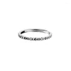 Pierścienie klastra 2024 Prosta design srebrny kolor rybki palcowe otwarcie regulowanego pierścienia biżuterii prezent urodzinowy Prezent urodzinowy
