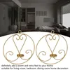 Candle Holders 2pcs European Style Wall Candlestick Sconce Iron Mounted Holder Decor For Home Living Room Dining