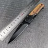 BM DA44 Survival Pocket Folding Knife Wood Handle Titan Finish Blad Tactical Knifes EDC Pockets Knives BM 535 940 9400