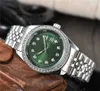 Luxe horloge schone fabriek ontwerper luxe mode volledige pols mannelijke kristalstijl datum met stalen metalen band klok 6JRU