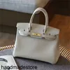 Genuine Leather Bk Platinum Designer Handbag Bag Home Togo Manual Wax Line Lychee Pattern Portable Mother Women's Handmade