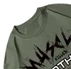 Muscle Killer American Letter Baumwolle Lose Fitness Sport T-Shirt Laufen Herrenmode Marke Sommer Training Kurze Ärmel