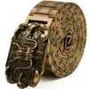 Cinture Cintura da uomo in acciaio inossidabile di alta qualità Retro Argento Oro Drago Cintura con ciondolo in metallo Cintura punk gotica Hip Hop Cintura di autodifesa