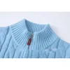 Mężczyźni Swatery Pullover Sweter Sweter Designer Knitwear Klasyczny swobodny jesienny sweter haft haftowy wełniany wełniany odzież wąskowy sweter rozmiar 665