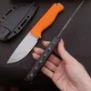 15006 Fixad bladkniv Damascus Survival Knife med mantel Stark enkant bra för vandring camping utomhusaktiviteter S011