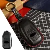 Läderbil Nyckelfodral omslag FOB Protector -tillbehör för Subaru Forester WRX BRZ Legacy Outback Impreza Keychain Holder Shell