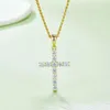 4mm Diamonds S925 Chain Diamond VVS Pendants Jewelry Ladies Sterling Silver 925 Cross Necklace VVS Custom Moissanite Pendant Men