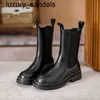 Neumáticos Medias botas Mona BottggsVenets Cuero genuino Botas de humo de primera calidad con botas B grandes y zapatoswqw