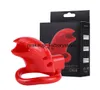 Massage Plastic Male Cock Cages Sexy For Men Breathable Penis Ring Belt Lock With Cage Device Strap-on Sex Toy For Men9590487