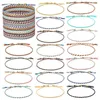 Bracelets de charme 50pcs Bracelet tressé d'amitié réglable coloré cordon de poignet bracelets de cheville bijoux pour femmes adolescentes filles