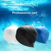 Swimming caps High Elastic Swimming Caps Men Women Waterproof Swimming Pool Cap Protect Ears Long Hair Large Silicone Diving Hat for AdultsL240125