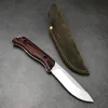 BM15002 Hunt Saddle Mountain Skinner Fixed Blade Knife 4.2 "S30V Drop Point Stabiliserat trähandtag Taktiskt räddningse EDC Tool 15017