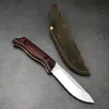 BM15002 Hunt Saddle Mountain Skinner Cuchillo de hoja fija 4.2 "S30V Punto de caída Mangos de madera estabilizados Herramienta táctica de rescate EDC 15017