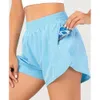 Женские шорты для йоги Lu-33 Hotty Hot Pants Pocket Quick Dry Speed Up Спортивная одежда Спортивная одежда Дышащий фитнес Легги с высокой эластичной резинкой на талии 92