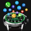 Inteligentne zegarki Smart Watch Men NFC Blue Tooth Call Waterproof Monitor GPS Tracker Sport Smartwatch Business bezprzewodowy ładunek YQ240125