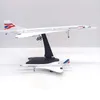 1 200 Model płaszczyzny Concorde Air France Supersoniczny samolot pasażerski Wyświetlacz statyczny 30 cm metalowy modelki modelu zabawek dla chłopca 240118