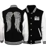 Chaqueta de béisbol The Walking Dead para hombre y mujer, chaqueta Bomber, ropa de calle, uniforme de béisbol universitario de Hip Hop, ropa deportiva informal