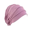 Beanie/Skull Caps 1PC Elastico Moda Hijab Turbante Beanie Cap Donna Morbido cotone Cofano Testa avvolgente Inverno caldo Turbante Cappello di alta qualità CP104 240125