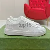 2024 Biała skórzana sneaker mężczyźni kobiety o niskim poziomie buty platforma Sneaker Web Tennis Casual Shoe Trener Modna podeszwa 35-45