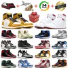 spedizione gratuita jumpman 1 1s scarpe da basket giallo ocra satinato Bred Celadon Royal reinventato Stage Haze scarpe da ginnastica da uomo scarpe da ginnastica da donna sportive