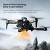 K6 MAX Quadcopter Drone met drie camera's, dubbele batterij, functies voor het vermijden van obstakels/zweven, WiFi-app-bediening, opstijgen/landen met één sleutel, opbergtas, nieuwjaarscadeau.