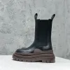 Mit Box Martinin Plateau Neue Herren Damen Erhöhte Wadenhohe Paar-Motorrad-Avocadogrüne römische Stiefel Größen 35-45