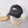 Rasgado buraco designer bonés com carta denim boné de bola de luxo para homens mulheres esporte verão chapéu casquette ajustável