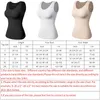 Mulheres Shapers Construído em Sutiã Shapewear Mulheres Tank Top Barriga Controle Acolchoado Camisole Emagrecimento Compressão Undershirt Suave Corpo Shaper