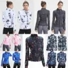 Lu Align Lu Define Lady Yoga extérieur à manches longues manteau Fitness vestes formation impression vêtements de sport femme Stretch vêtements de sport vêtements fins Stand 10