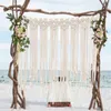 Handmade Bohemia Tapestry Boho Rustic Wedding Macrame Curtain DIY Wall Hanging Backdrop Cotton Vintage Party Home Decor Gifts 240118