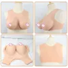 Costume Accessories Woman Get Bigger Fake Boobs Natural Silicone Tits Huge D G Cup Chest Crossdressing Female False Breast Augmentation Pads