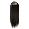 Spetsfront peruk mänskligt hår före dragen babyhår lim gratis svart naturligt färg Humn hår peruk för kvinnor (20 tum) 230125