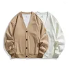 Men's Sweaters 2024 Spring And Autumn Solid Color Gorgeous Cotton One Piece Plush Hooded Jacket For Casual Loose Coat