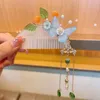 Haarschmuck Alte Kopfbedeckung Quaste Sticks Blume Kinder Haarnadel Hanfu Kamm im chinesischen Stil