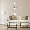 Horloges murales Simple Design moderne horloge numérique bricolage horloge murale silencieuse intérieur chambre décoration murale décor à la maison pas de poinçon autocollant mural Clock Clocks