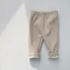 Pantaloni MILANCEL Fodera in pelliccia per bambini Pantaloni skinny per ragazze Addensare Leggings con base solida Pantaloni invernali caldi