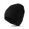 Beanie/Skull Caps Drop Shipping High Quality Male Winter Ski Thick Warm Fur Beanies Adult Hiphop Skullies Big Head Man Plus Size Knitted Hat Cap 240125