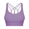 Lu-10 Yoga-outfits Rugloze crop-tank U-rug Zachte training Gym-bh's Dames Racerback-tanks Sexy sport Mouwloos shirt Atletisch T 58