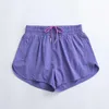 Lu-001 Yoga-Shorts für Damen, Yoga-Outfits, Shorts mit hoher Taille, Übung, kurze Hosen, Fitnessbekleidung, Mädchen, Laufen, aktiv, elastisch, Sportbekleidung für Erwachsene, 39
