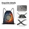 Einkaufstaschen Darts Board Kordelzug Rucksack Damen Leicht Arrow Hery Target Gym Sport Sackpack Säcke für das Training