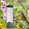 Anderer Vogelbedarf, grün, praktisch, stilvoll, leicht nachfüllbar, Futterspender aus Kunststoff, für den Garten, im Freien, attraktiv, wetterbeständiges Netz, langlebig