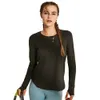 Lu-Wt188 Женская рубашка для йоги для девочек, рубашки для бега с длинным рукавом, женская повседневная одежда, спортивная одежда для взрослых, одежда для фитнеса, рубашка 73
