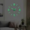 Horloges murales horloge murale montre Quartz Acryli miroir moderne Stickers muraux 3D arrivée Design luxe horloges salon décoration