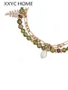 Link bransoletki wiele materiałów Bransoletka z koralika Bransoletka pojedyncza seria moda w stylu krajowy dziki temperament kobiet
