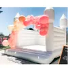 wholesale Elegante puente blanco Inflable Boda Castillo hinchable Tienda de campaña con soplador de aire 4.5x4.5m (15x15 pies) Todo PVC para alquiler comercial