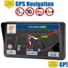 Car Gps Accessories Xinmy 9 Inch Truck Navigator With Sunshade Shield Sat Nav Fm Bluetooth Avin Navigation Built-In 8G Maps Drop D Dh5Gn