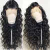 Loose deep wave lace wig suitable for women pre shedding loose deep wave natural hair adhesive free synthetic lace wig transparent lace 230125